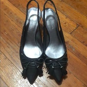 Italian Leather Pointed Toe Heels